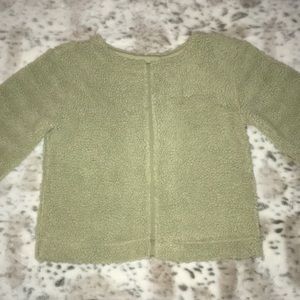 PROLOGUE Sage Green Sherpa Pullover